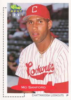 #47 Mo Sanford - Chattanooga Lookouts - 1991 Classic Best Baseball