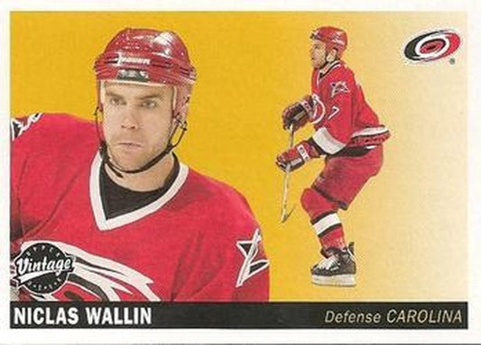 #47 Niclas Wallin - Carolina Hurricanes - 2002-03 Upper Deck Vintage Hockey