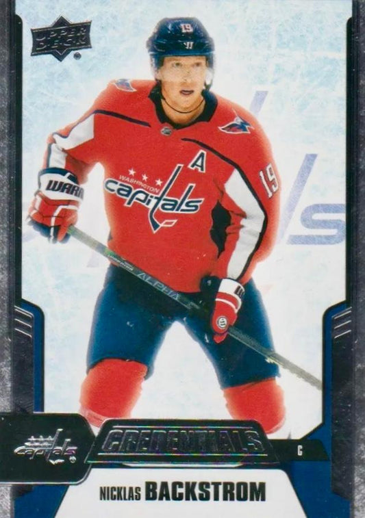 #47 Nicklas Backstrom - Washington Capitals - 2019-20 Upper Deck Credentials Hockey