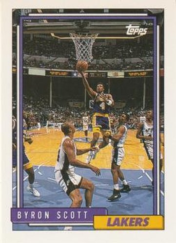 #47 Byron Scott - Los Angeles Lakers - 1992-93 Topps Basketball