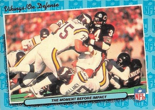 #47 The Moment Before Impact Defense - Minnesota Vikings - 1986 Fleer Team Action Football