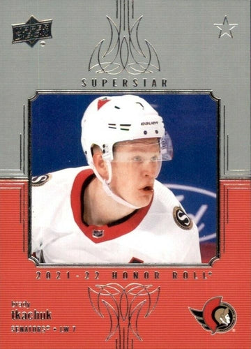 #HR-47 Brady Tkachuk - Ottawa Senators - 2021-22 Upper Deck - Honor Roll Hockey