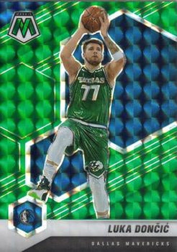 #47 Luka Doncic - Dallas Mavericks - 2020-21 Panini Mosaic - Mosaic Green Basketball
