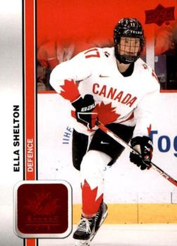 #47 Ella Shelton - Canada - 2023 Upper Deck Team Canada Juniors - Red Foil Hockey