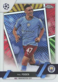 #47b Phil Foden - Manchester City - 2022-23 Topps Chrome UEFA Club Competitions Soccer