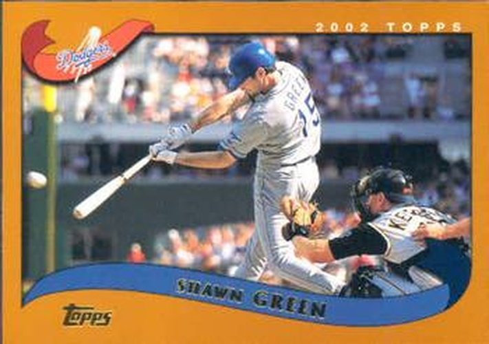#480 Shawn Green - Los Angeles Dodgers - 2002 Topps Baseball