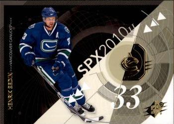 #94 Henrik Sedin - Vancouver Canucks - 2010-11 SPx Hockey