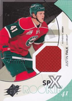 #165 Justin Falk - Minnesota Wild - 2010-11 SPx Hockey