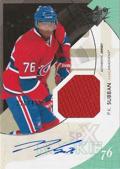 #194 P.K. Subban - Montreal Canadiens - 2010-11 SPx Hockey