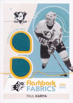 #223 Paul Kariya - Anaheim Mighty Ducks - 2010-11 SPx Hockey