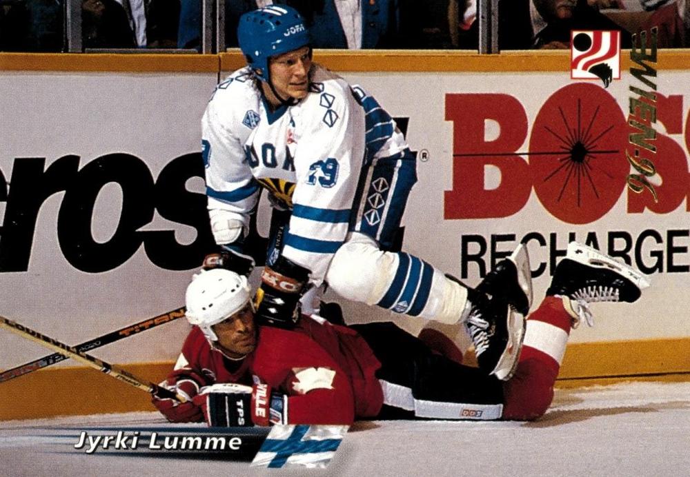 #26 Jyrki Lumme - Finland - 1996 Semic Collections Wien-96 Hockey