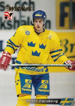 #57 Peter Forsberg - Sweden - 1996 Semic Collections Wien-96 Hockey