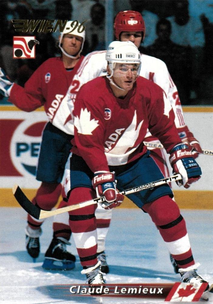 #91 Claude Lemieux - Canada - 1996 Semic Collections Wien-96 Hockey