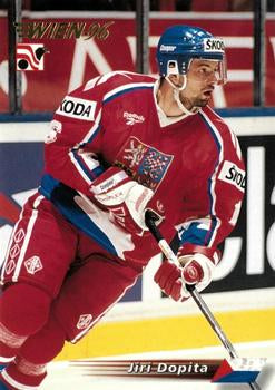 #122 Jiri Dopita - Czech Republic - 1996 Semic Collections Wien-96 Hockey
