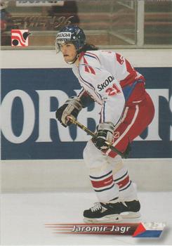 #125 Jaromir Jagr - Czech Republic - 1996 Semic Collections Wien-96 Hockey