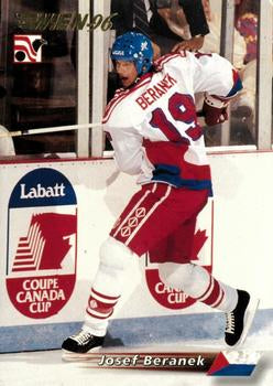 #127 Josef Beranek - Czech Republic - 1996 Semic Collections Wien-96 Hockey