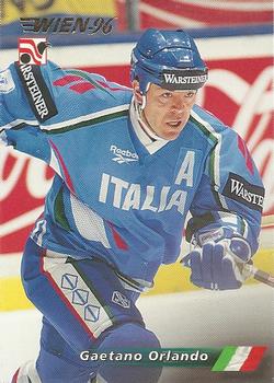 #180 Gaetano Orlando - Italy - 1996 Semic Collections Wien-96 Hockey