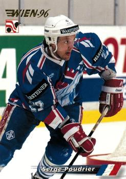 #185 Serge Poudrier - France - 1996 Semic Collections Wien-96 Hockey