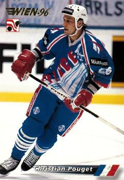 #189 Christian Pouget - France - 1996 Semic Collections Wien-96 Hockey