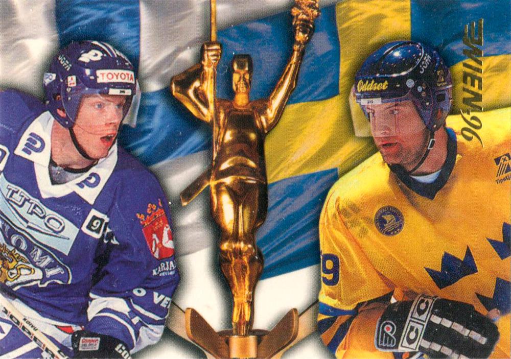 #239 Saku Koivu / Mikael Renberg - Finland / Sweden - 1996 Semic Collections Wien-96 Hockey