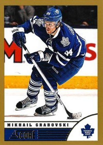 #481 Mikhail Grabovski - Toronto Maple Leafs - 2013-14 Score - Gold Hockey