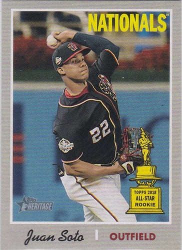 #481b Juan Soto - Washington Nationals - 2019 Topps Heritage Baseball