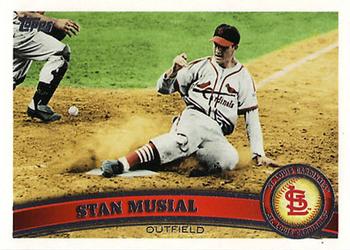 #100c Stan Musial - St. Louis Cardinals - 2011 Topps Baseball