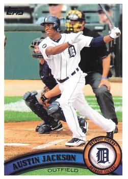#345a Austin Jackson - Detroit Tigers - 2011 Topps Baseball