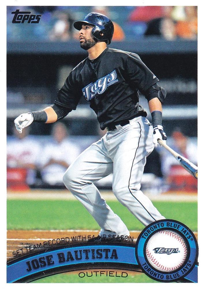 #346 Jose Bautista - Toronto Blue Jays - 2011 Topps Baseball