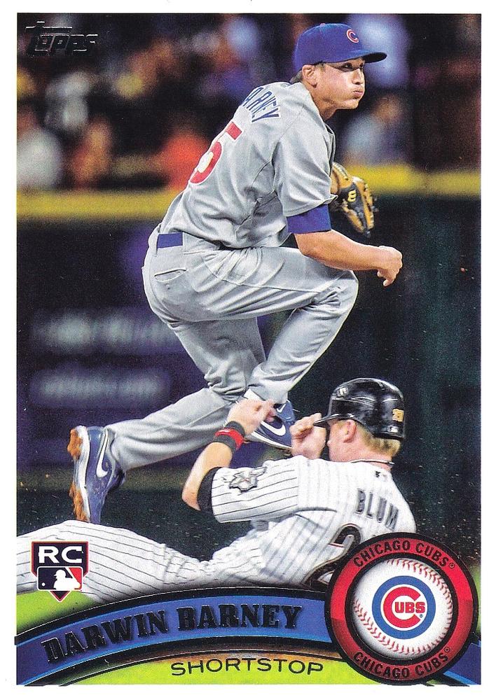 #347 Darwin Barney - Chicago Cubs - 2011 Topps Baseball