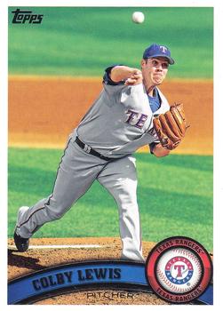 #352 Colby Lewis - Texas Rangers - 2011 Topps Baseball