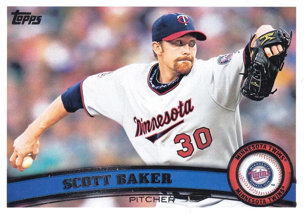 #354 Scott Baker - Minnesota Twins - 2011 Topps Baseball