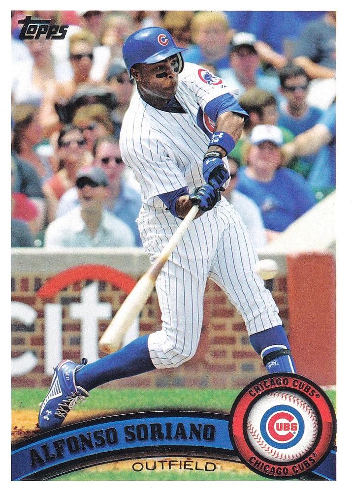 #356a Alfonso Soriano - Chicago Cubs - 2011 Topps Baseball