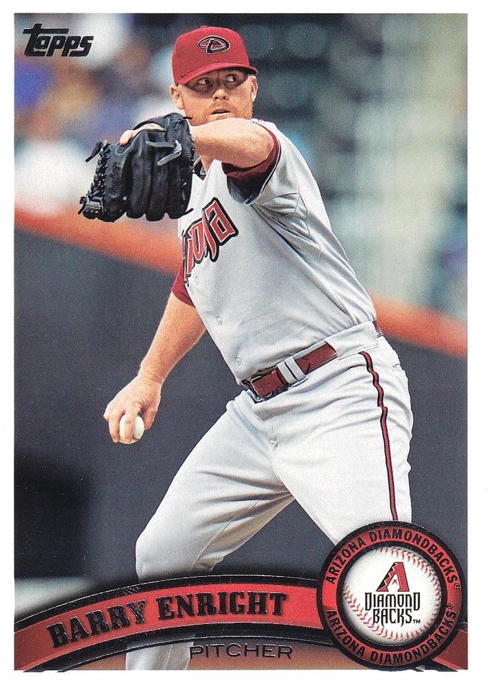 #386 Barry Enright - Arizona Diamondbacks - 2011 Topps Baseball