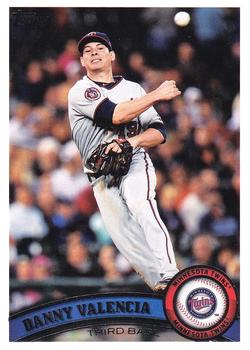 #390 Danny Valencia - Minnesota Twins - 2011 Topps Baseball