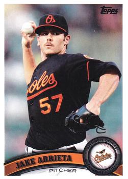#393a Jake Arrieta - Baltimore Orioles - 2011 Topps Baseball