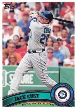 #402 Jack Cust - Seattle Mariners - 2011 Topps Baseball