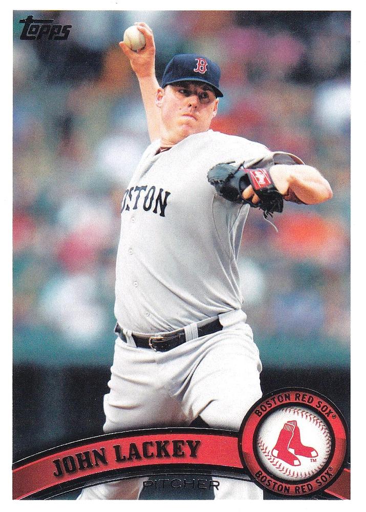 #406 John Lackey - Boston Red Sox - 2011 Topps Baseball