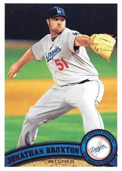 #407a Jonathan Broxton - Los Angeles Dodgers - 2011 Topps Baseball