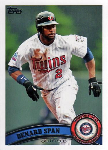 #408 Denard Span - Minnesota Twins - 2011 Topps Baseball