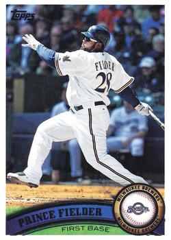 #410a Prince Fielder - Milwaukee Brewers - 2011 Topps Baseball