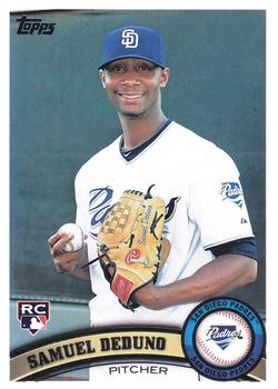 #412 Samuel Deduno - San Diego Padres - 2011 Topps Baseball
