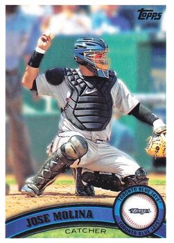 #414 Jose Molina - Toronto Blue Jays - 2011 Topps Baseball