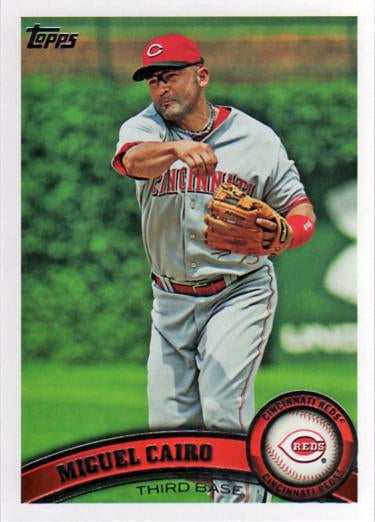 #417 Miguel Cairo - Cincinnati Reds - 2011 Topps Baseball