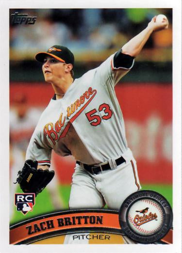 #418 Zach Britton - Baltimore Orioles - 2011 Topps Baseball