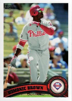 #421 Domonic Brown - Philadelphia Phillies - 2011 Topps Baseball