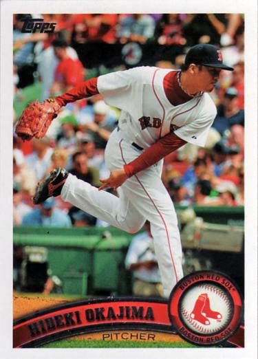 #423 Hideki Okajima - Boston Red Sox - 2011 Topps Baseball