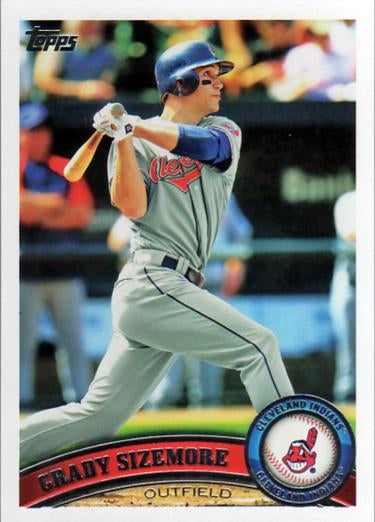 #440 Grady Sizemore - Cleveland Indians - 2011 Topps Baseball