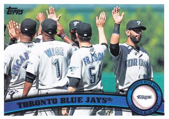 #447 Toronto Blue Jays - Toronto Blue Jays - 2011 Topps Baseball