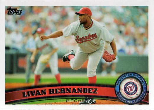 #451 Livan Hernandez - Washington Nationals - 2011 Topps Baseball